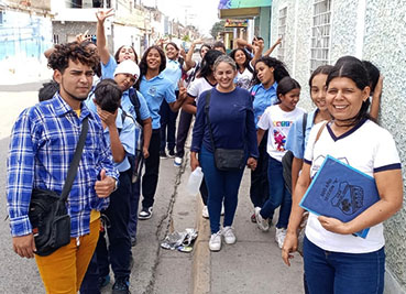 Iglesia Jehová Shalom y U.E.N Manuel Cedeño: Unidos por la salud mental de la comunidad Simón Bolívar, Turmero.